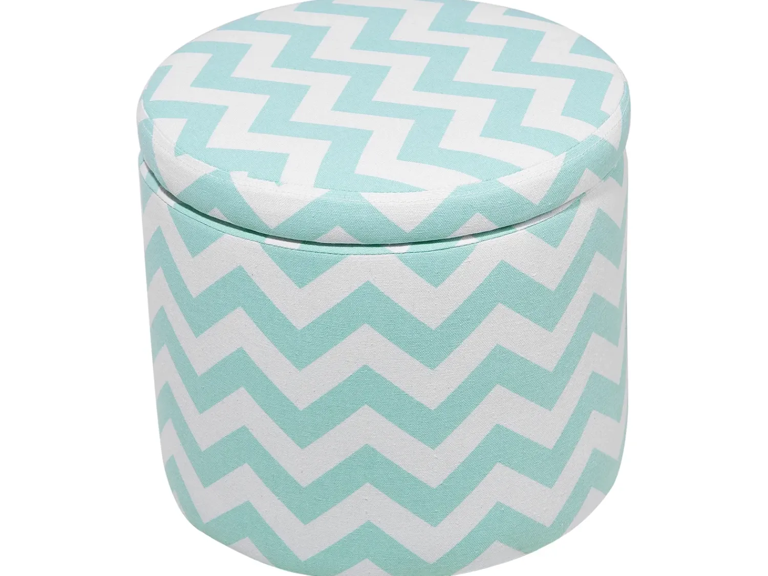 Clearance Beliani Pouf contenitore TUNICA Cotone Verde menta Bianco Verde