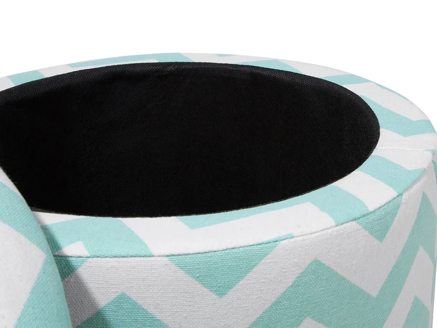 Clearance Beliani Pouf contenitore TUNICA Cotone Verde menta Bianco Verde