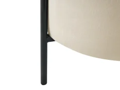 Best Beliani Pouf contenitore WENONA Velluto Beige chiaro Beige Nero