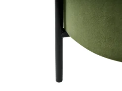Discount Beliani Pouf contenitore WENONA Velluto Verde scuro Nero Verde
