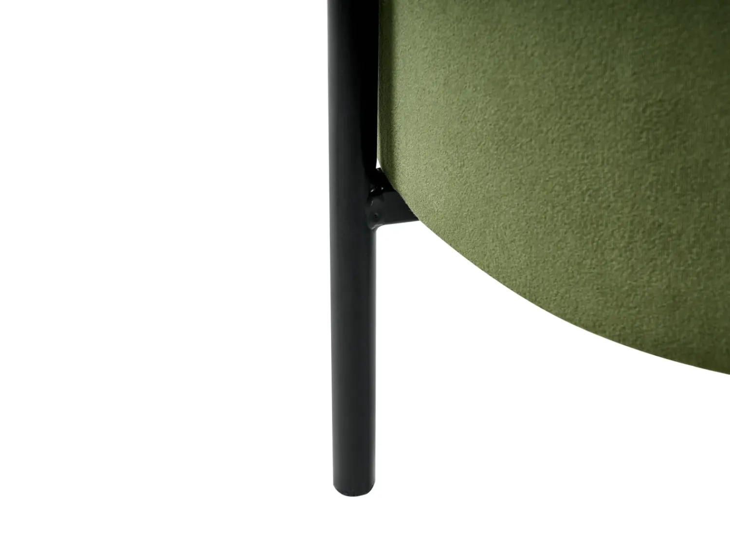 Discount Beliani Pouf contenitore WENONA Velluto Verde scuro Nero Verde