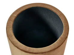 Sale Beliani Pouf contenitore WENONA Velluto Marrone scuro Marrone Nero