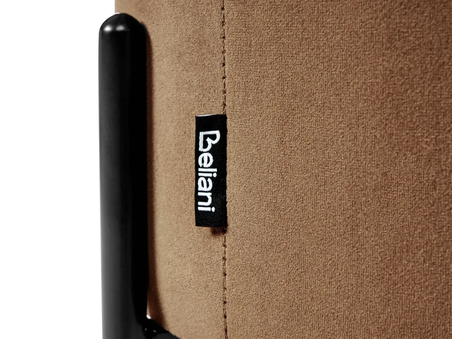 Sale Beliani Pouf contenitore WENONA Velluto Marrone scuro Marrone Nero
