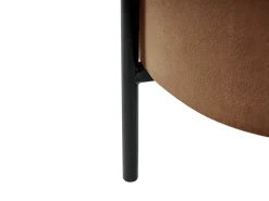 Sale Beliani Pouf contenitore WENONA Velluto Marrone scuro Marrone Nero