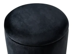 Outlet Beliani Pouf contenitore WENONA Velluto Nero