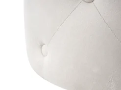 Best Beliani Pouf COROLLA Velluto sporco Bianco