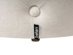 Best Beliani Pouf COROLLA Velluto sporco Bianco