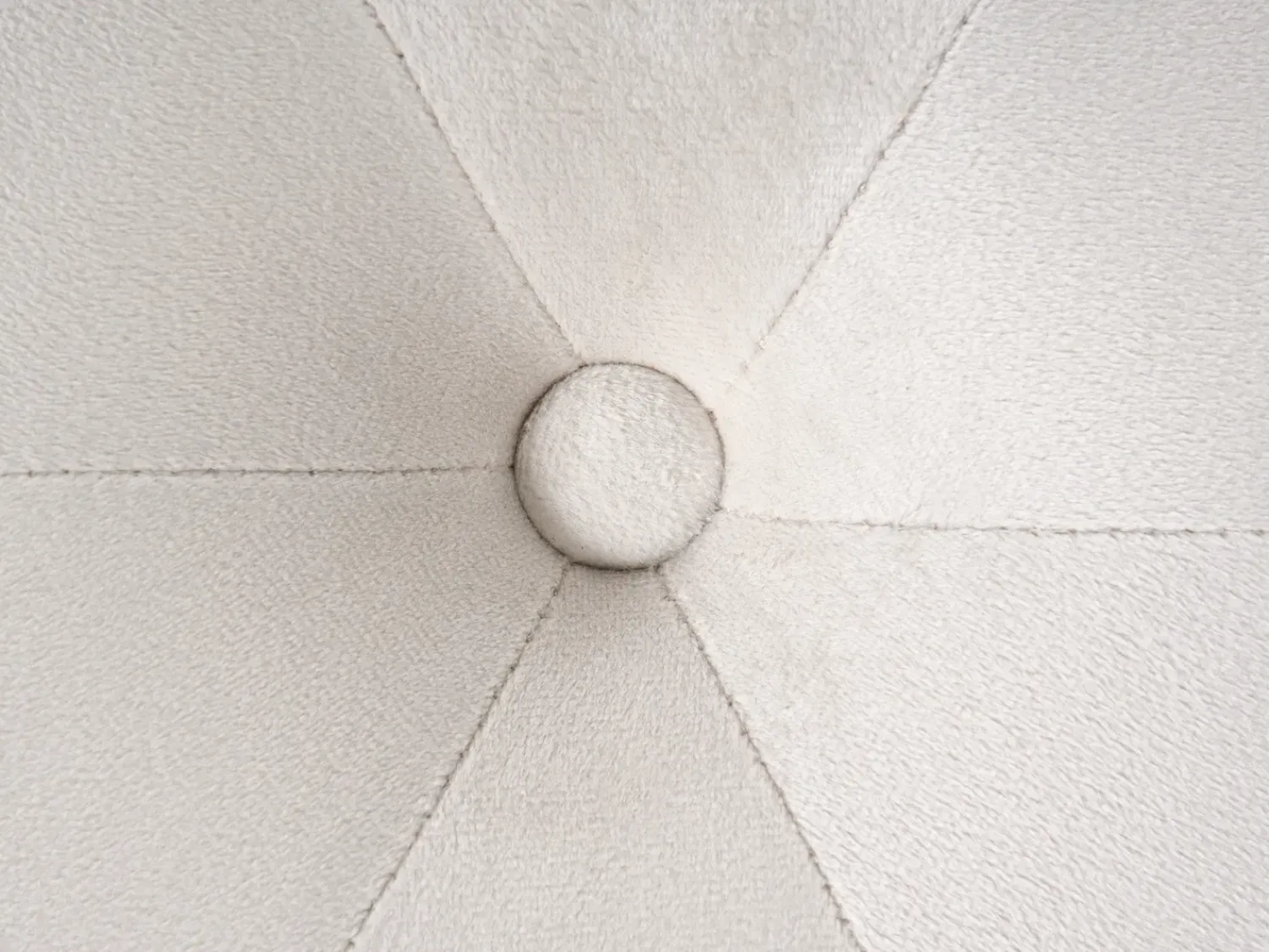 Best Beliani Pouf COROLLA Velluto sporco Bianco