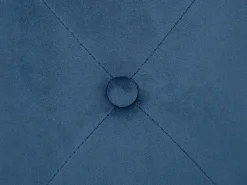 Clearance Beliani Pouf COROLLA Velluto scuro Blu