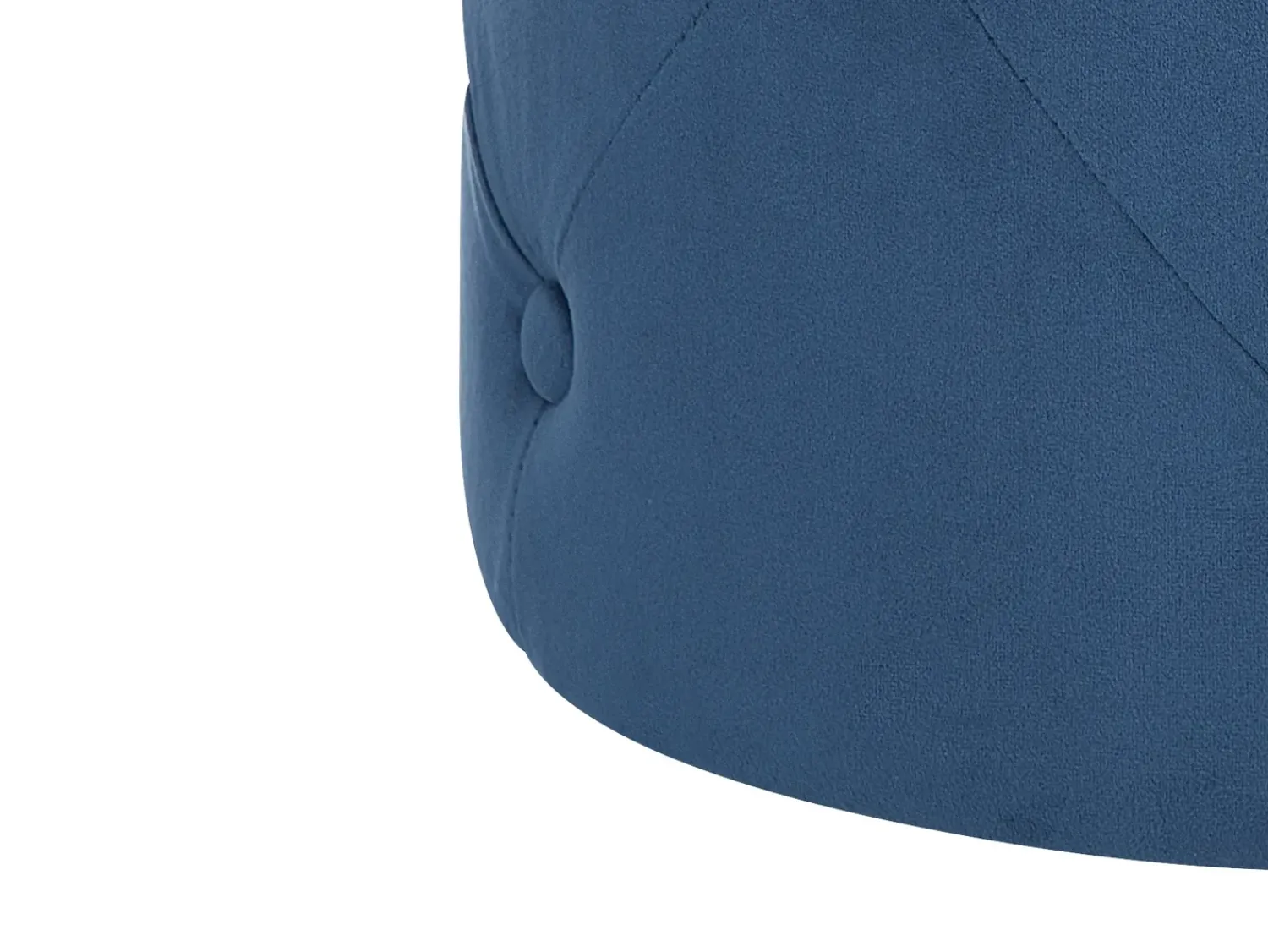 Clearance Beliani Pouf COROLLA Velluto scuro Blu