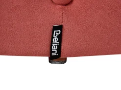 Outlet Beliani Pouf COROLLA Velluto Corallo Rosso