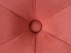 Outlet Beliani Pouf COROLLA Velluto Corallo Rosso