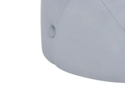 Online Beliani Pouf COROLLA Velluto chiaro Grigio