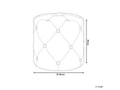 New Beliani Pouf COROLLA Velluto Rosa