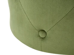 Beliani Pouf COROLLA Velluto oliva Verde