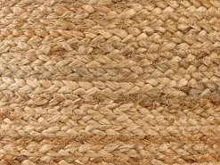 Hot Beliani Pouf DALAMA Iuta sabbia Beige