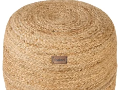 Hot Beliani Pouf DALAMA Iuta sabbia Beige