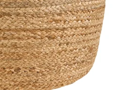 Hot Beliani Pouf DALAMA Iuta sabbia Beige