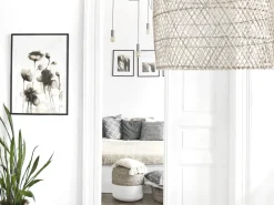 Clearance Beliani Pouf DALAMA Iuta Bianco Bianco Beige