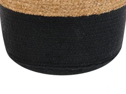 Sale Beliani Pouf DALAMA Iuta Nero Beige Nero