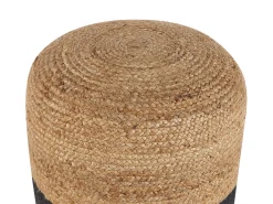 Sale Beliani Pouf DALAMA Iuta Nero Beige Nero