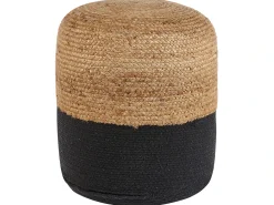 Sale Beliani Pouf DALAMA Iuta Nero Beige Nero