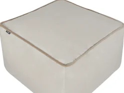 Outlet Beliani Pouf DAREYN Velluto chiaro Beige