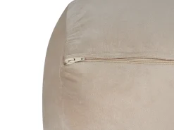Hot Beliani Pouf DAREYN Velluto sabbia Beige