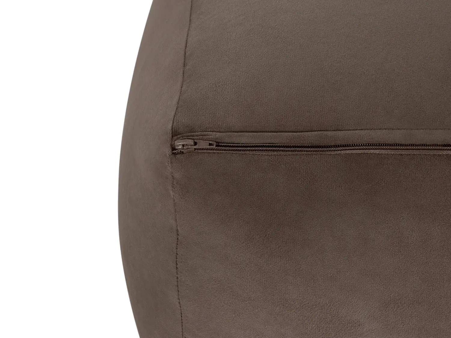 Discount Beliani Pouf DAREYN Velluto Marrone Beige Marrone