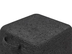 Beliani Pouf DHADAR Iuta Nero