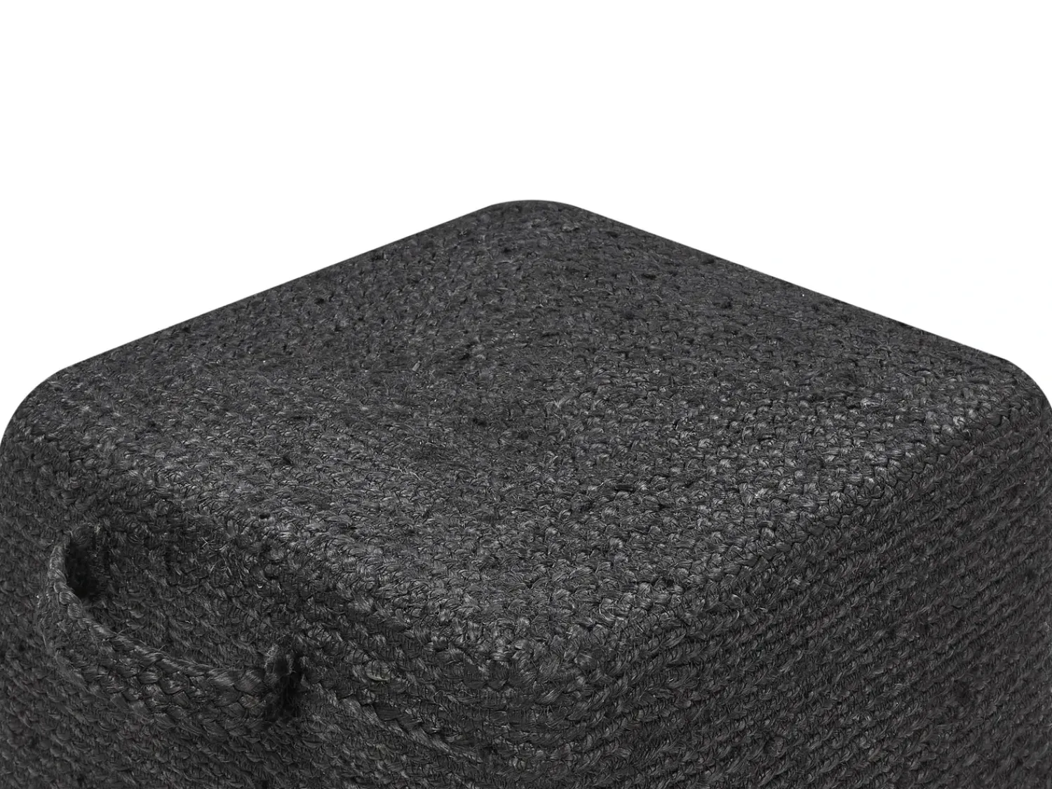 Beliani Pouf DHADAR Iuta Nero