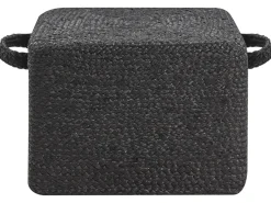 Beliani Pouf DHADAR Iuta Nero