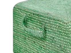 Beliani Pouf DHADAR Iuta Verde