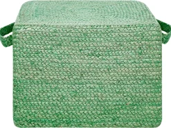 Beliani Pouf DHADAR Iuta Verde