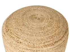 Discount Beliani Pouf DUKI Iuta Tortora Beige Naturale