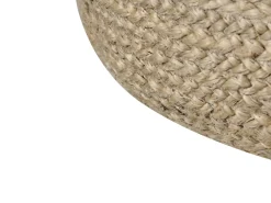 Discount Beliani Pouf DUKI Iuta Tortora Beige Naturale