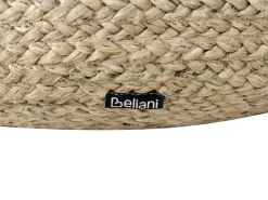Discount Beliani Pouf DUKI Iuta Tortora Beige Naturale