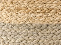 Discount Beliani Pouf DUKI Iuta Tortora Beige Naturale