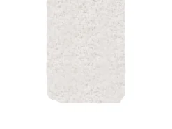 Beliani Pouf ESTES Bouclé sporco Bianco
