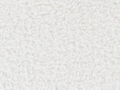 Beliani Pouf ESTES Bouclé sporco Bianco