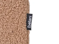 Beliani Pouf ESTES Bouclé chiaro Marrone