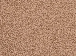 Beliani Pouf ESTES Bouclé chiaro Marrone