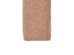 Beliani Pouf ESTES Bouclé chiaro Marrone