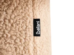 New Beliani Pouf EUFAULA Bouclé Beige