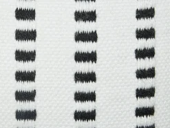 Hot Beliani Pouf GAJAN Tessuto Bianco Bianco Nero