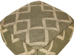 Online Beliani Pouf GOPI Iuta Verde Beige Verde