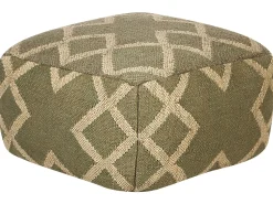 Online Beliani Pouf GOPI Iuta Verde Beige Verde