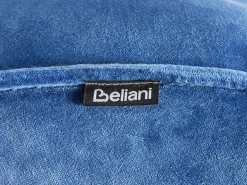 Hot Beliani Pouf GOTHA Velluto Blu Marrone Blu