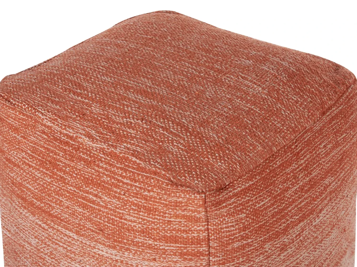 Beliani Pouf HIRRI Cotone Arancione