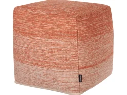 Beliani Pouf HIRRI Cotone Arancione